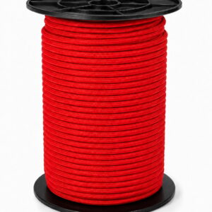 Cordelină elastică roșie Cordflex 6 mm, 8 mm, 10 mm, 12 mm și 14 mm